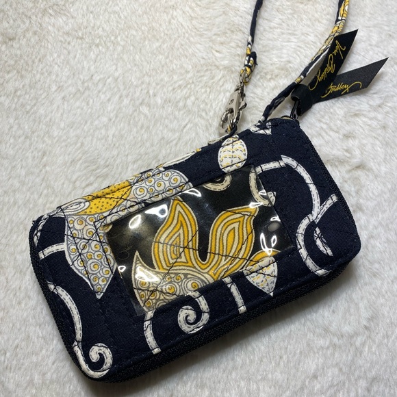 Vera Bradley ‘Yellow Bird’ Compact Wristlet Wallet EUC - Picture 2 of 7
